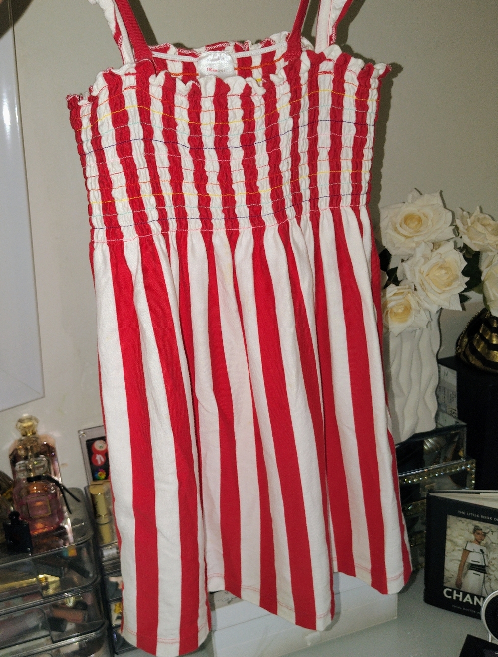Hannah Anderson Red and White Striped Sundress - Picture 11 of 11